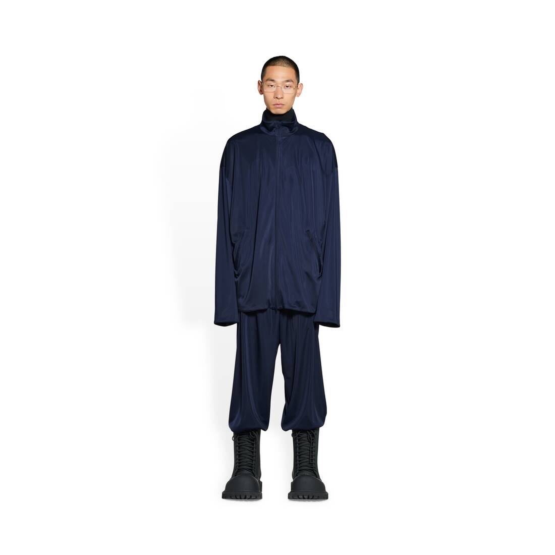 Men's Tracksuit Jacket in Navy Blue - 2