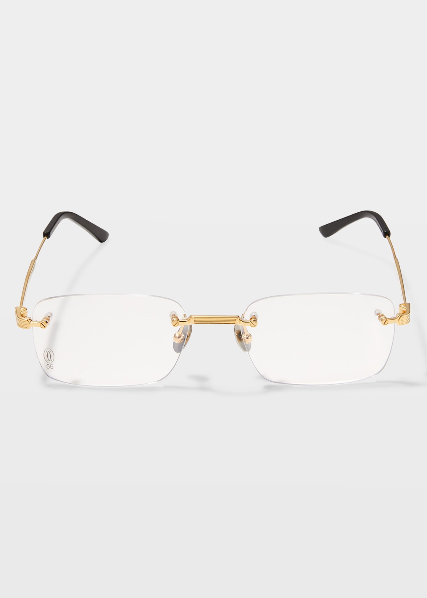 Men's Rectangle Titanium Optical Glasses - 3