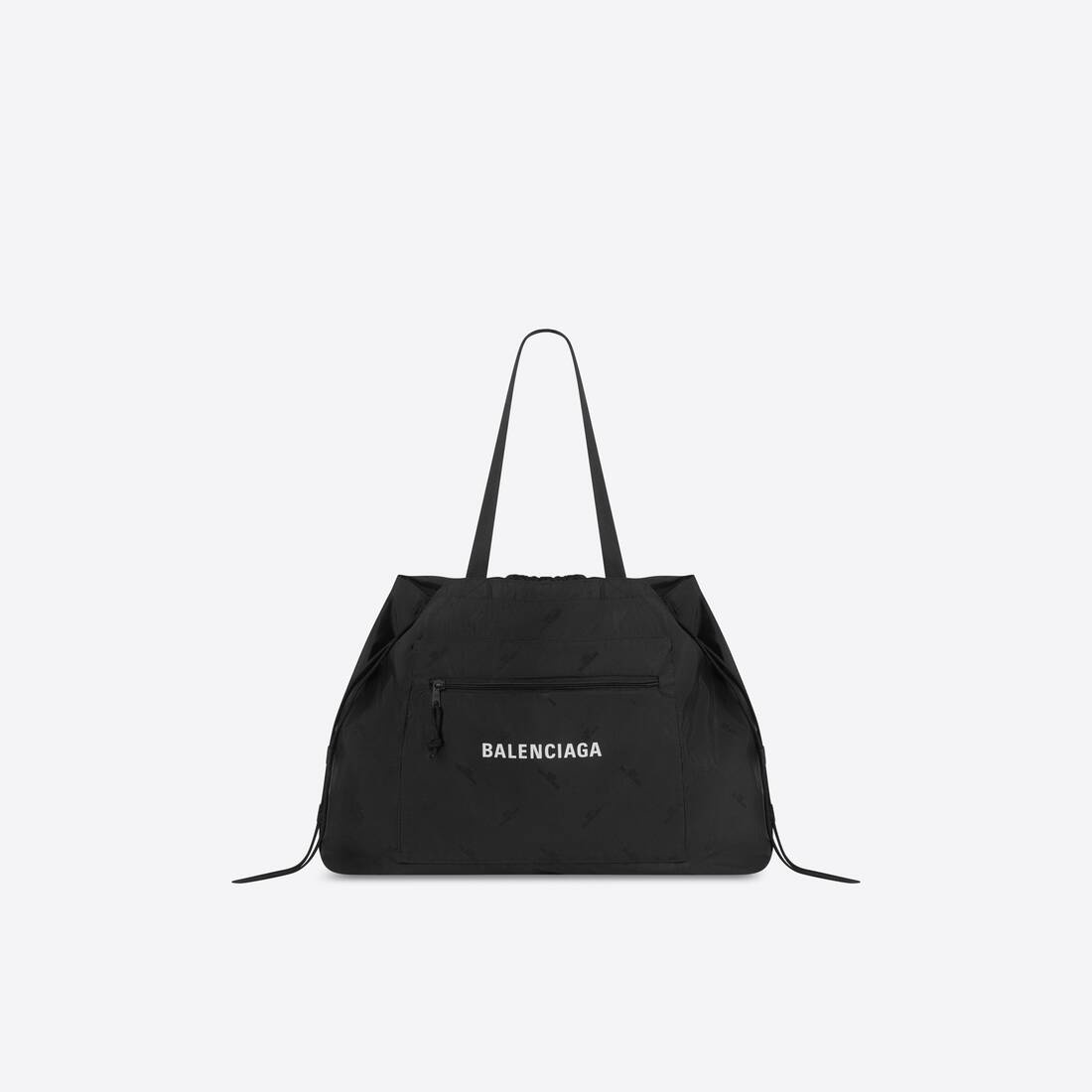 Men's Expandable Tote Bag in Black/white - 1