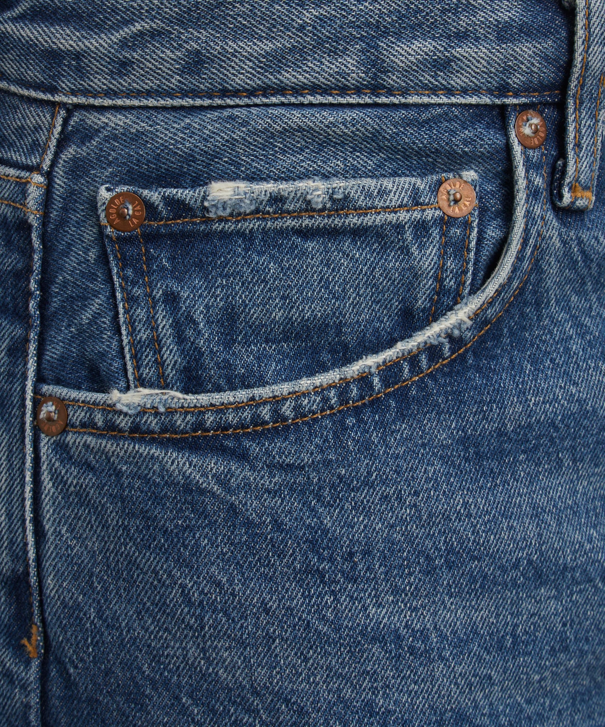 90s Crop Mid-Rise Straight Jeans in Essence - 5
