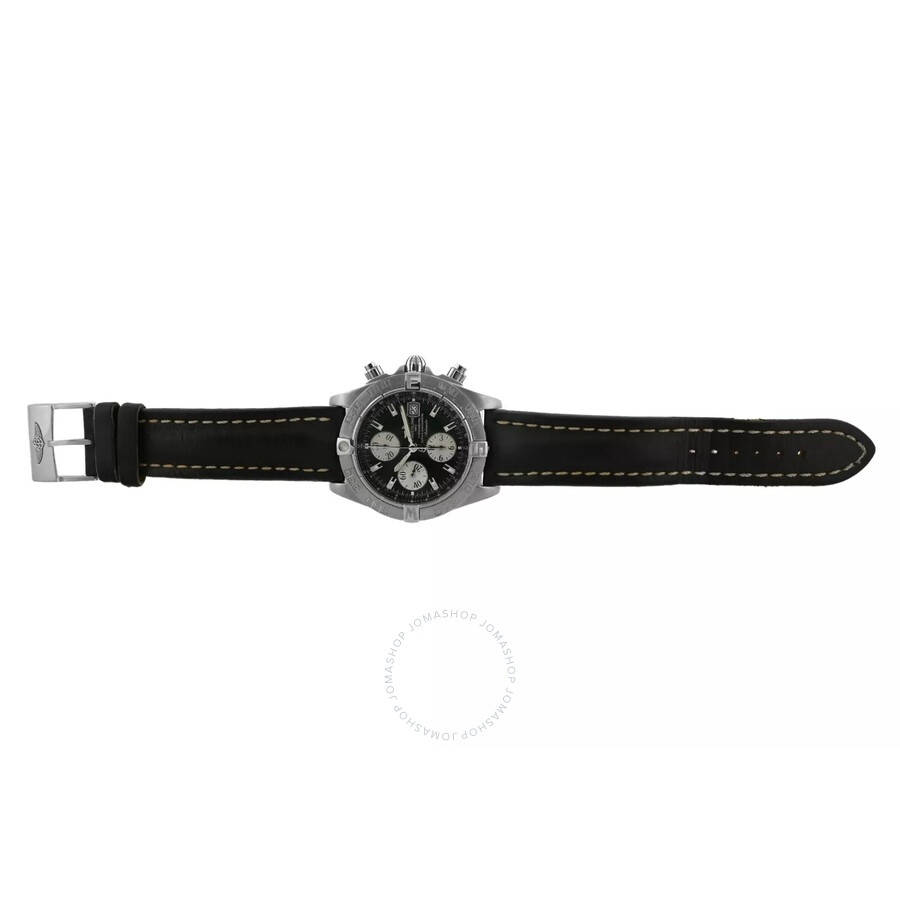 Pre-owned Breitling Galactic A13364 Chronograph Automatic Chronometer Black Dial Men's Watch A13364 - 6