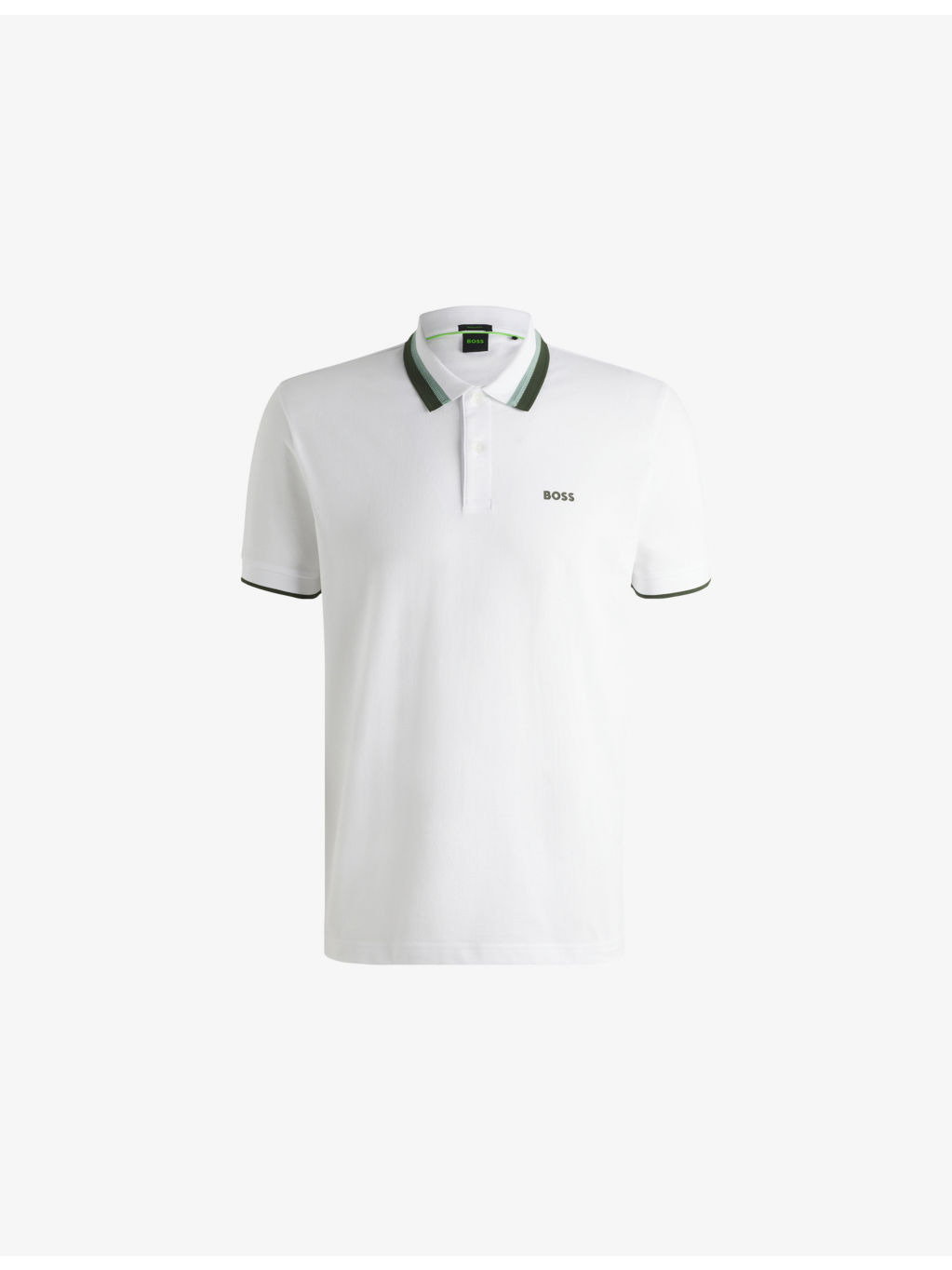 Branded Short-Sleeve Cotton Polo Shirt - 1