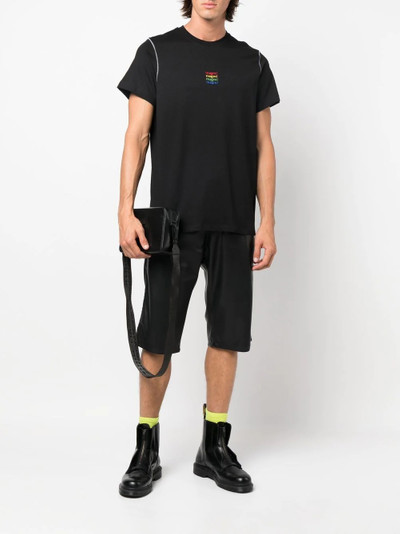 MSGM embroidered-logo detail T-shirt outlook