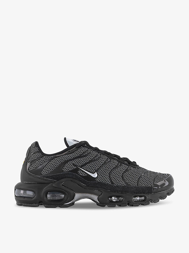 Air Max Plus brand-embroidered woven low-top trainers - 1