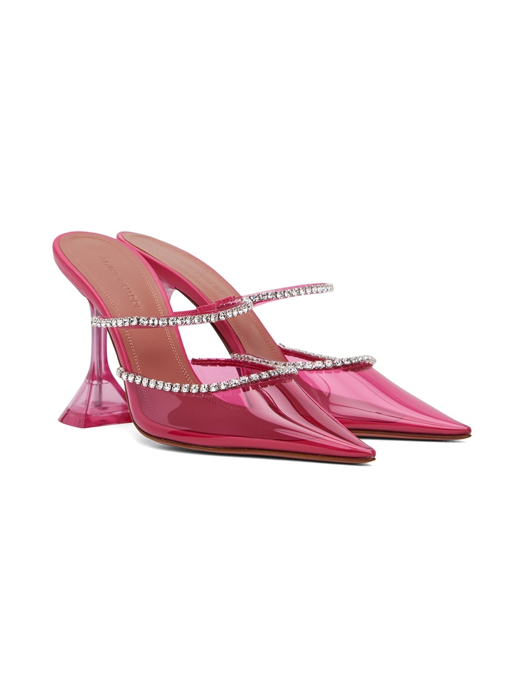 Pink Gilda Glass 95 Mules - 4