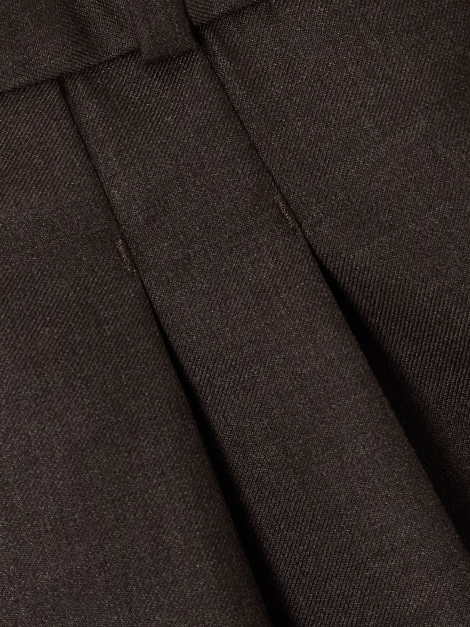 Sbiru pleated wool-twill straight-leg pants Light brown - 5