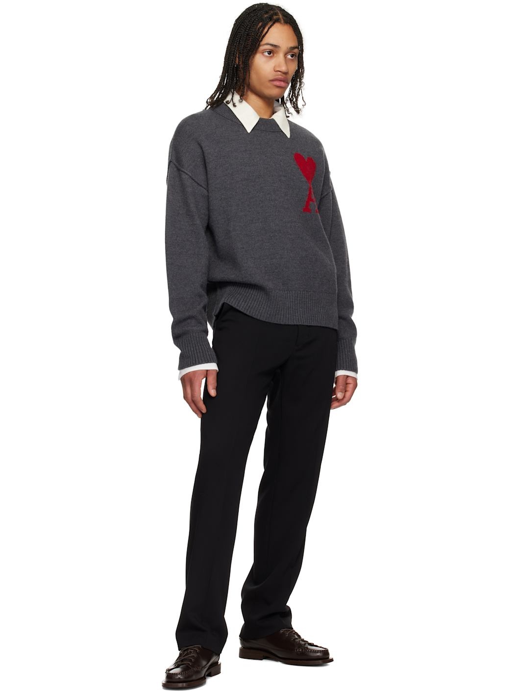 Gray Ami de Coeur Sweater - 4