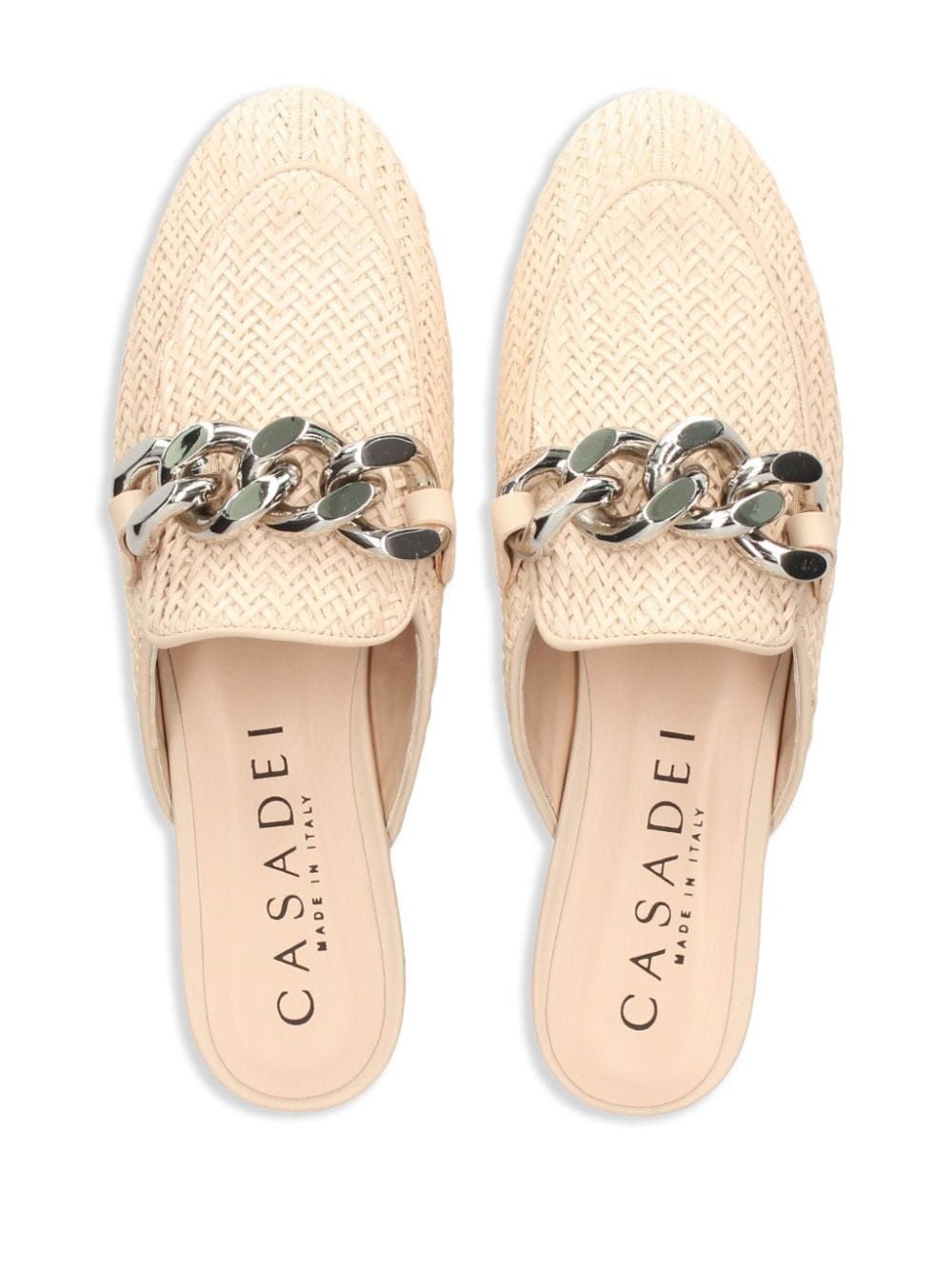 chain-detail slippers - 4