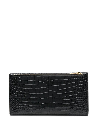 SAINT LAURENT monogram-plaque wallet outlook