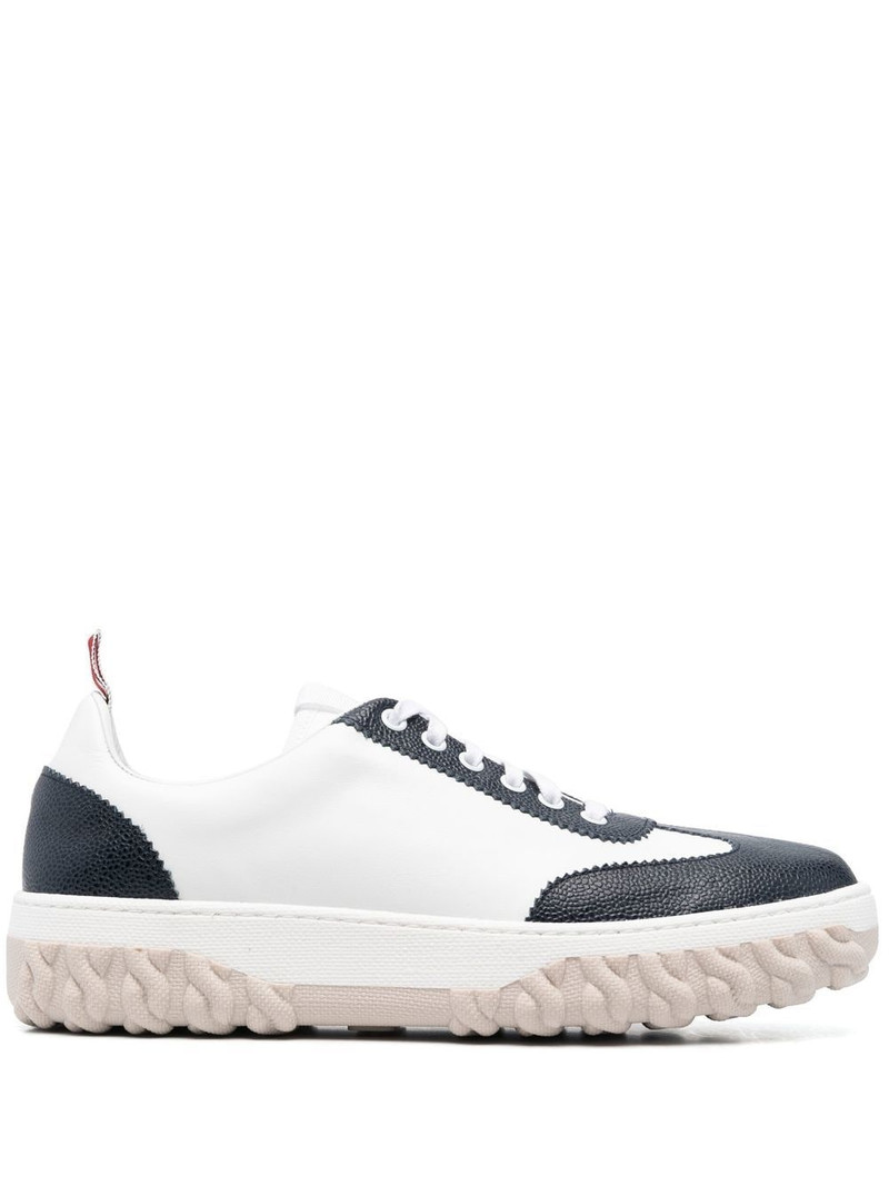 low top leather sneakers 1