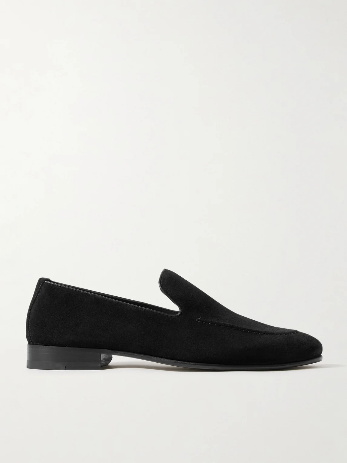 Truro Leather-Trimmed Suede Loafers - 1