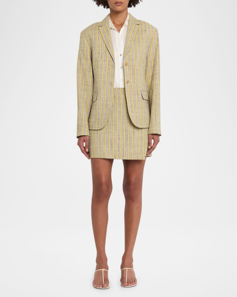 ULLA JOHNSON Matteo Stripe Jacket outlook