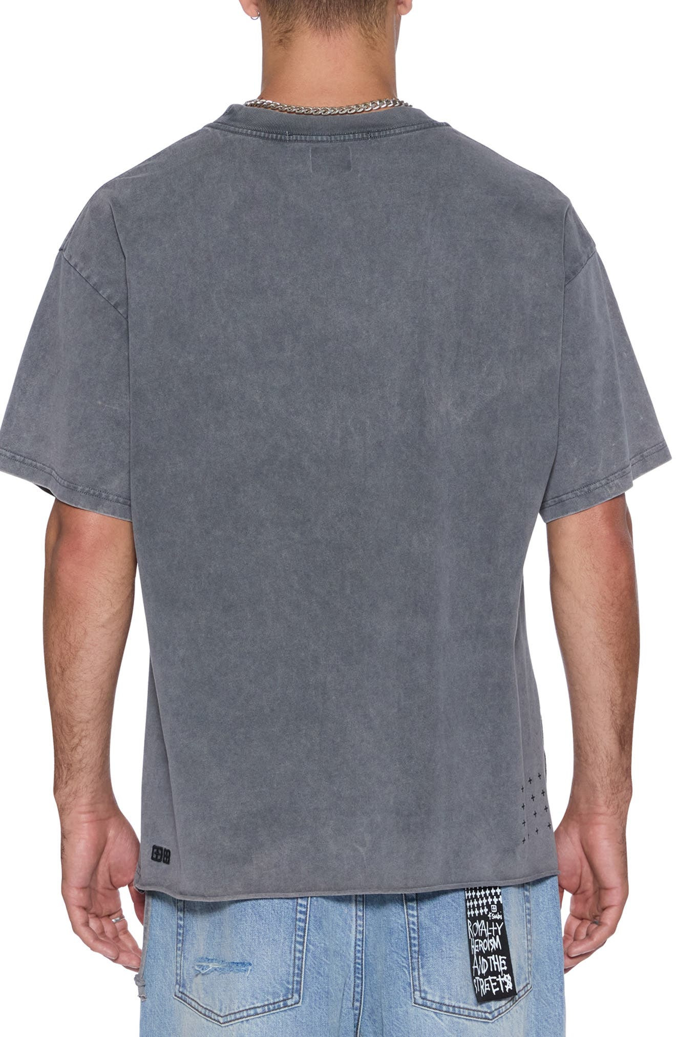 Ksubi Blasted Ekcess Oversize Distressed Graphic T-Shirt in Black at Nordstrom - 2