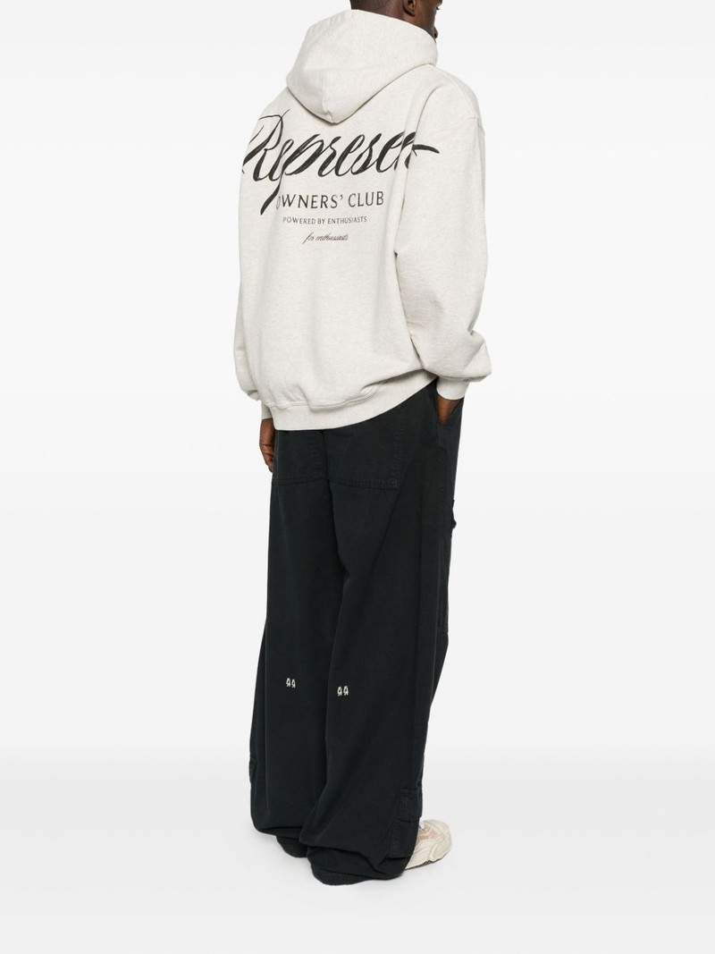 REPRESENT logo-print hoodie outlook
