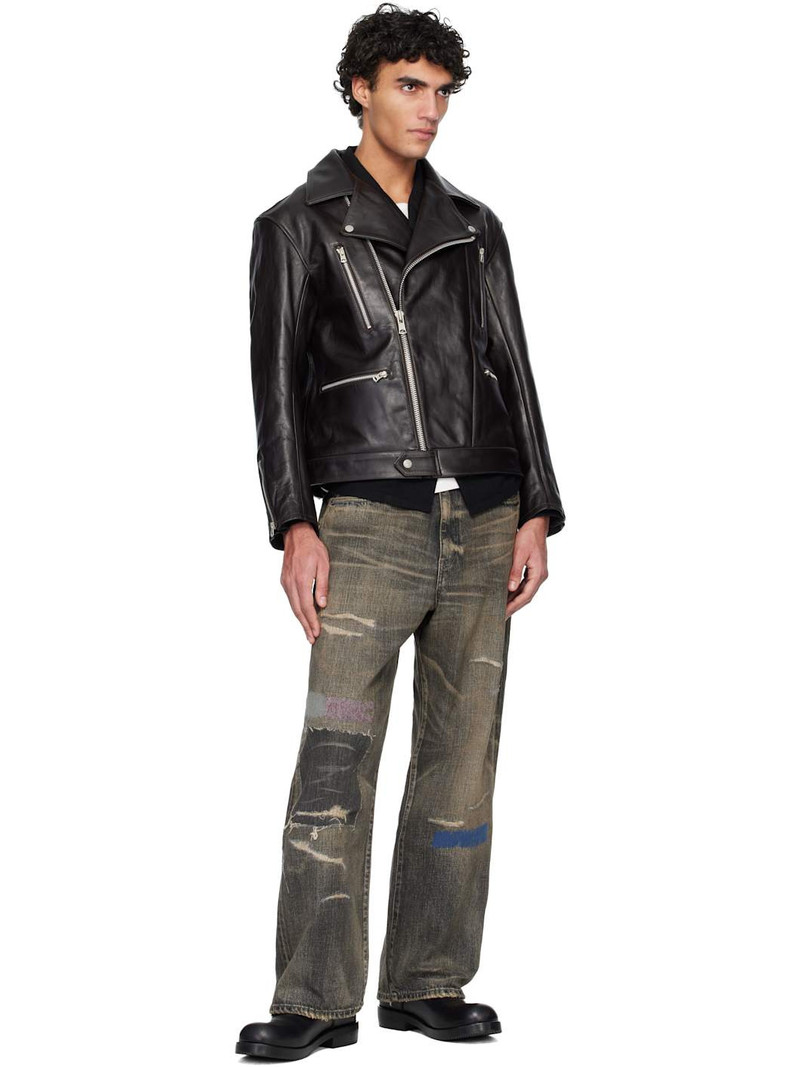 NEIGHBORHOOD Black DP Wide Jeans outlook