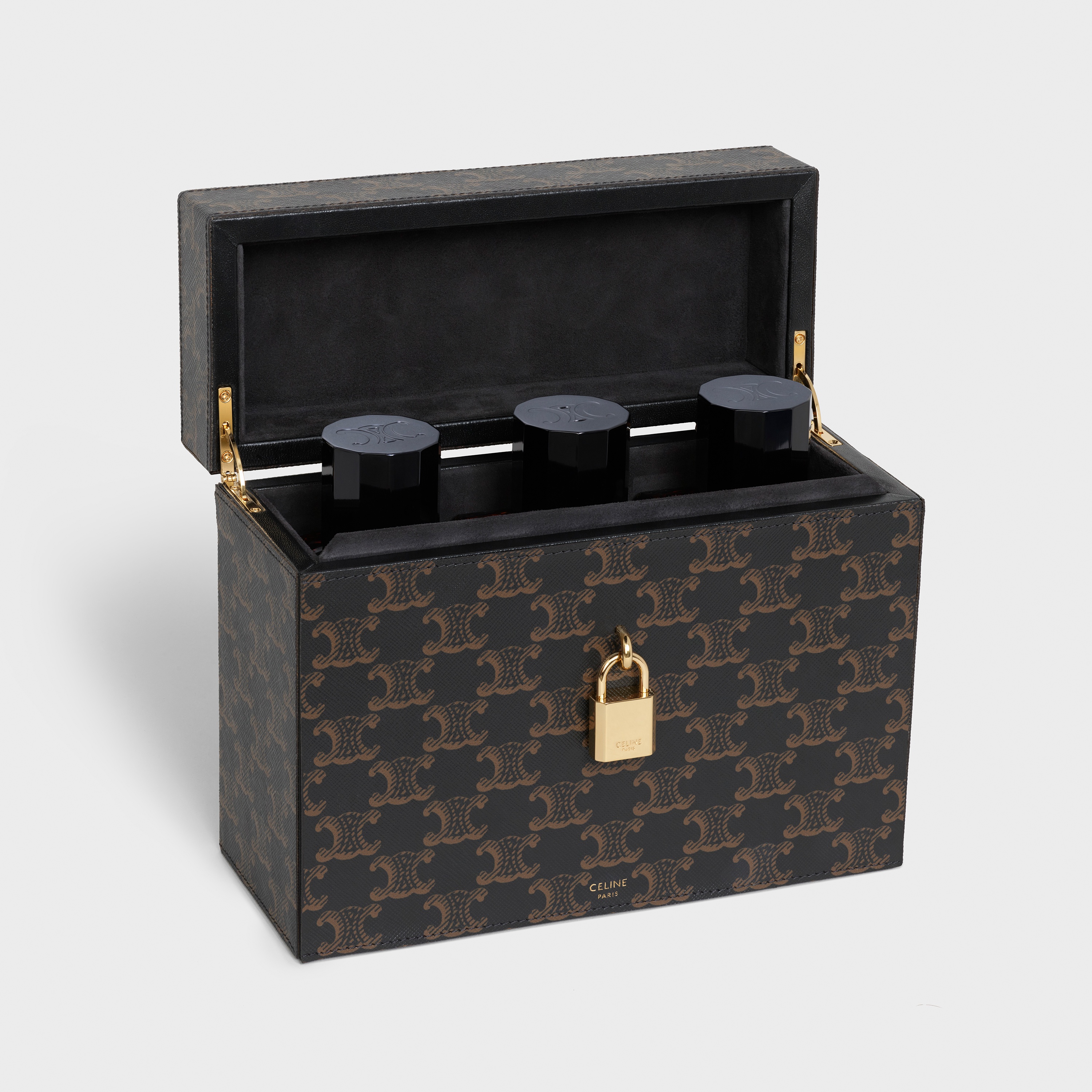 Case 3 Perfumes 6.8 FL.OZ in Triomphe Canvas and Natural Calfskin - 6