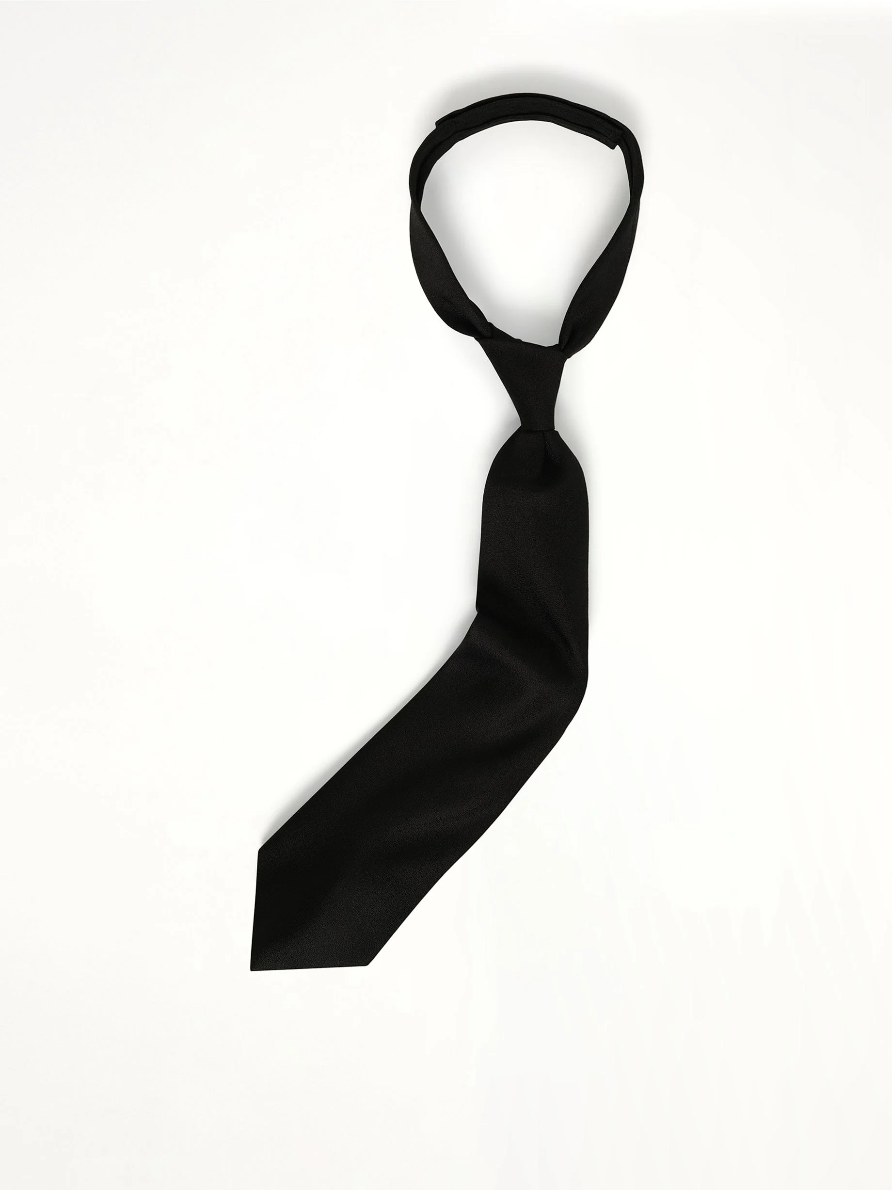 Shape Memory Shijira Tie in Black - 1