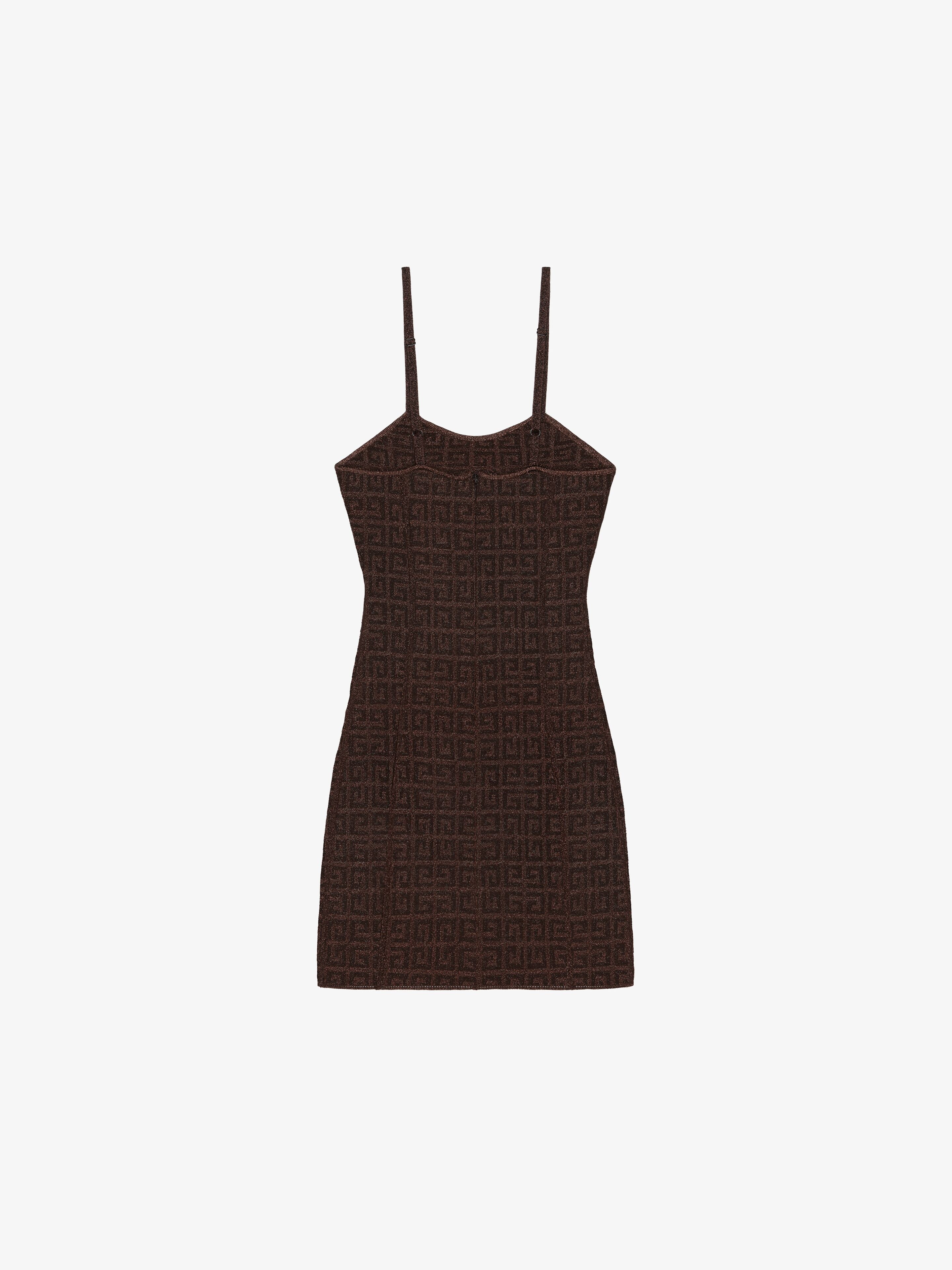 STRAPS DRESS IN 4G JACQUARD WITH CORSET DETAIL - 6