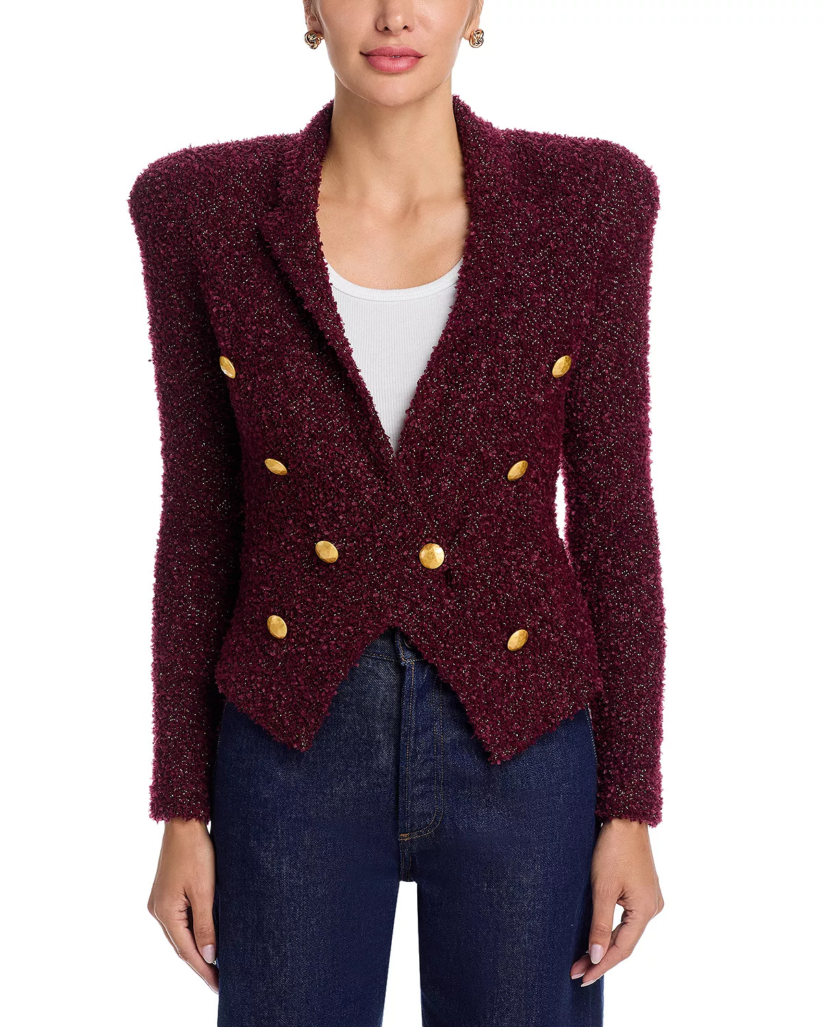 Bethany Knit Double Breasted Blazer - 3