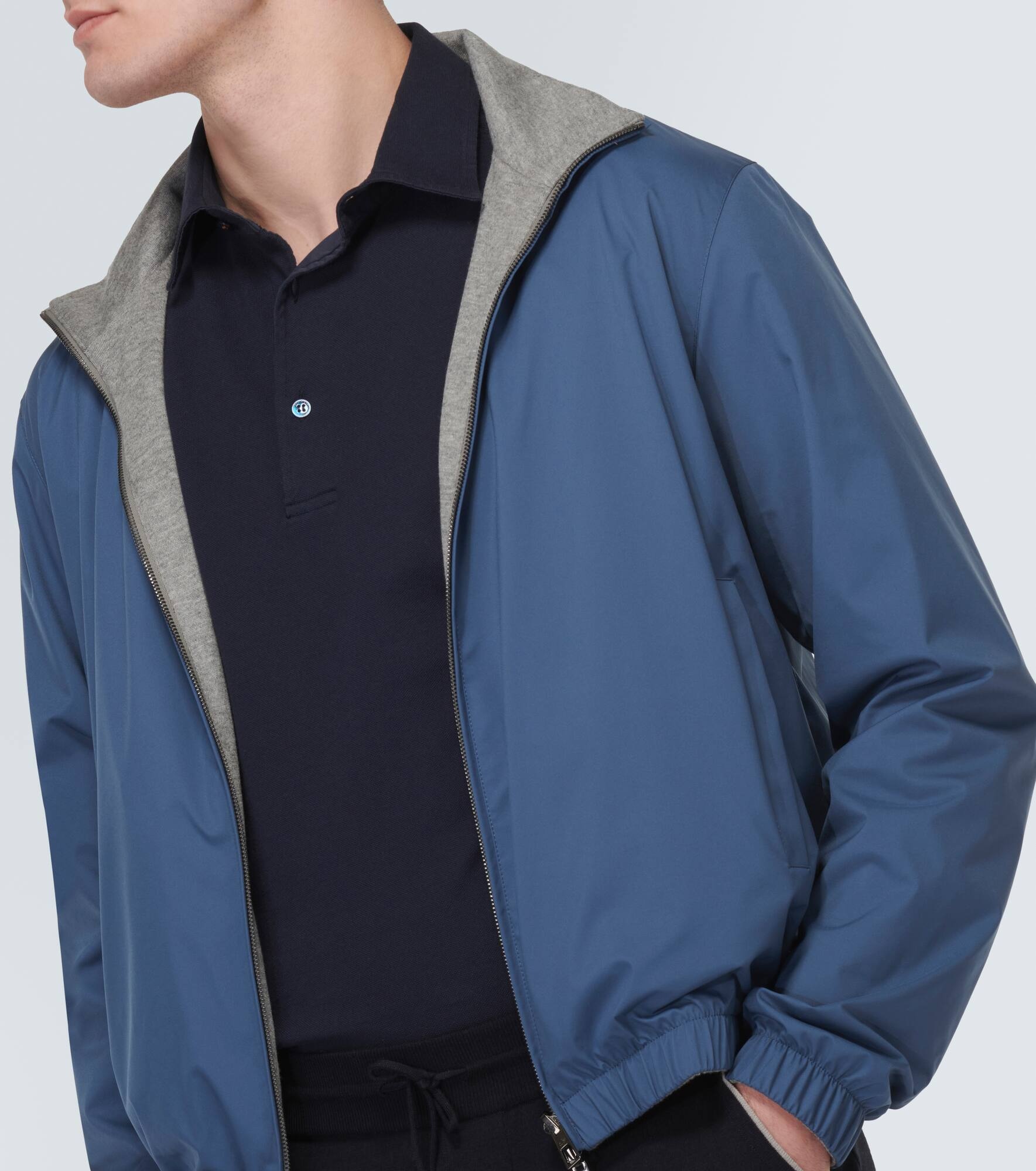 Cotton piqué polo shirt - 5