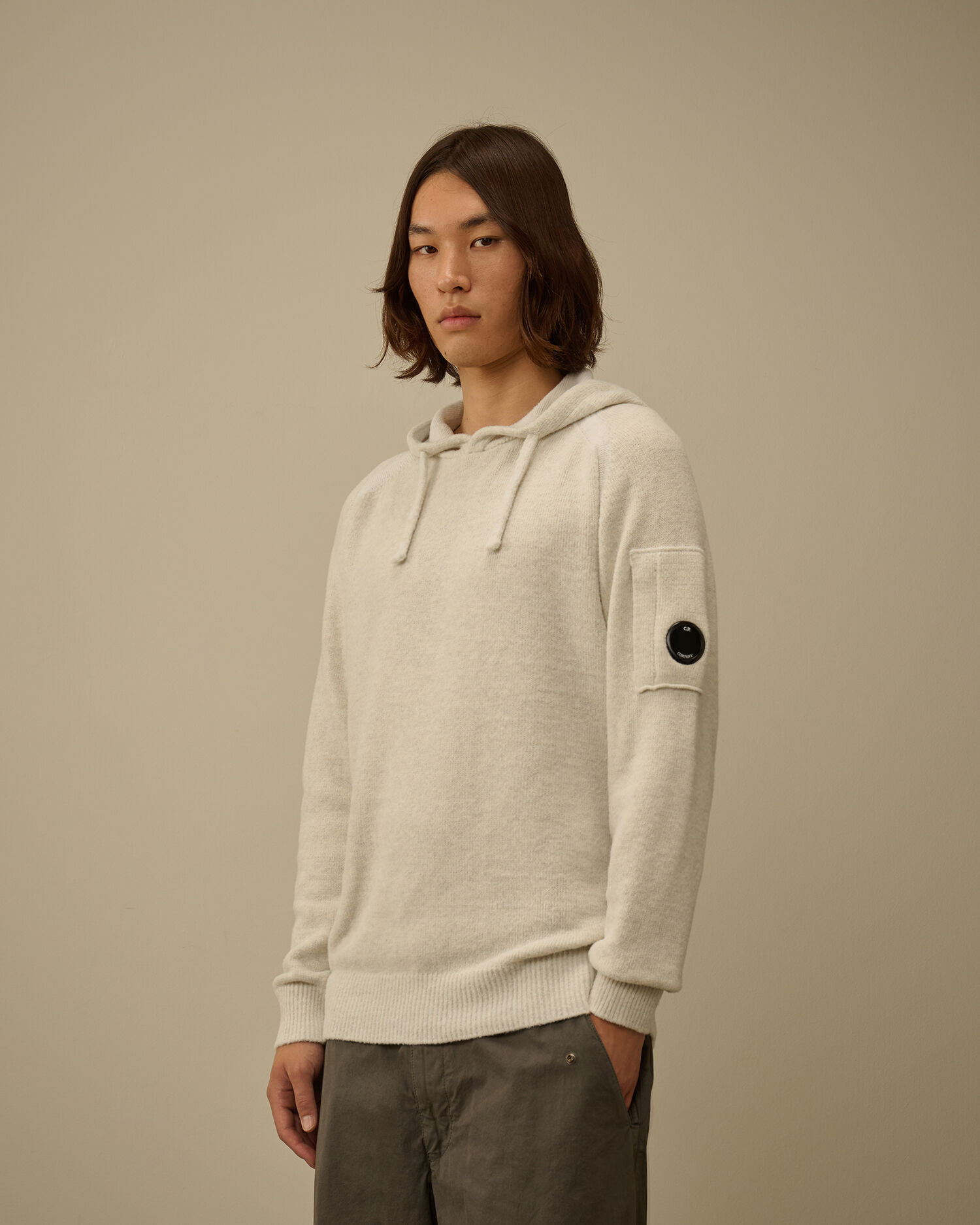 Fleece Knit Hooded Sweater - 3