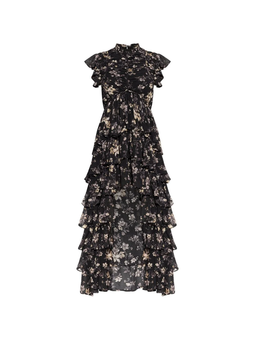 Shaela ruffled floral-print midi dress - 1