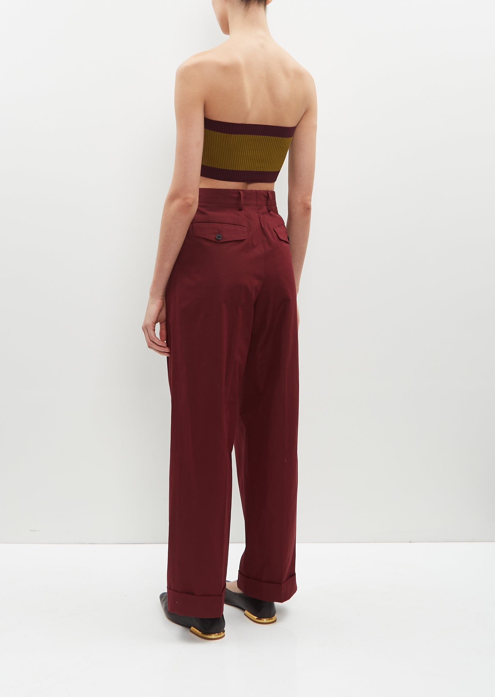 Tilly Bandeau — Bordeaux / Ochre - 3