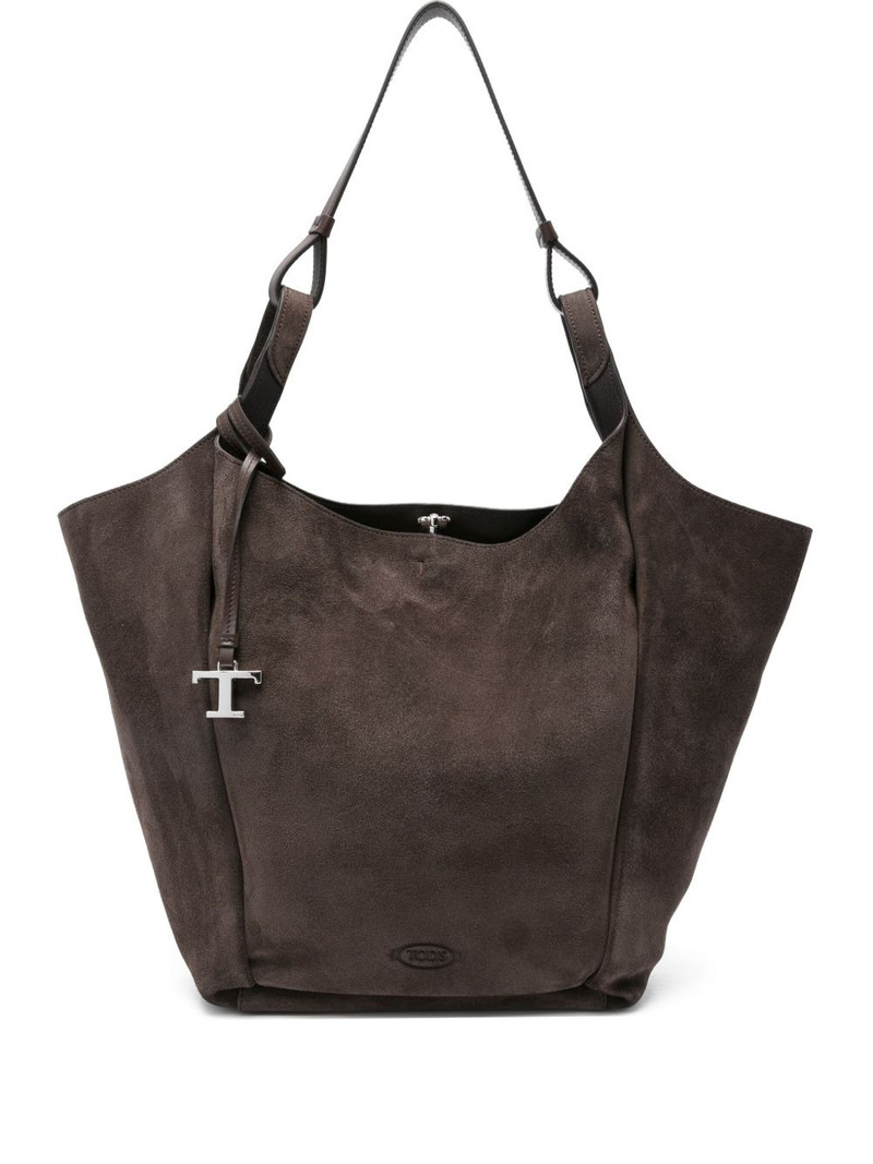 suede tote bag - 1