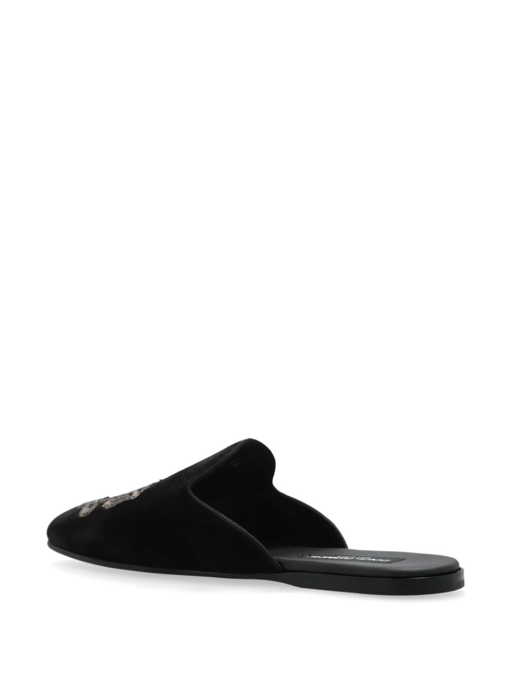 logo-embroidered slippers - 3
