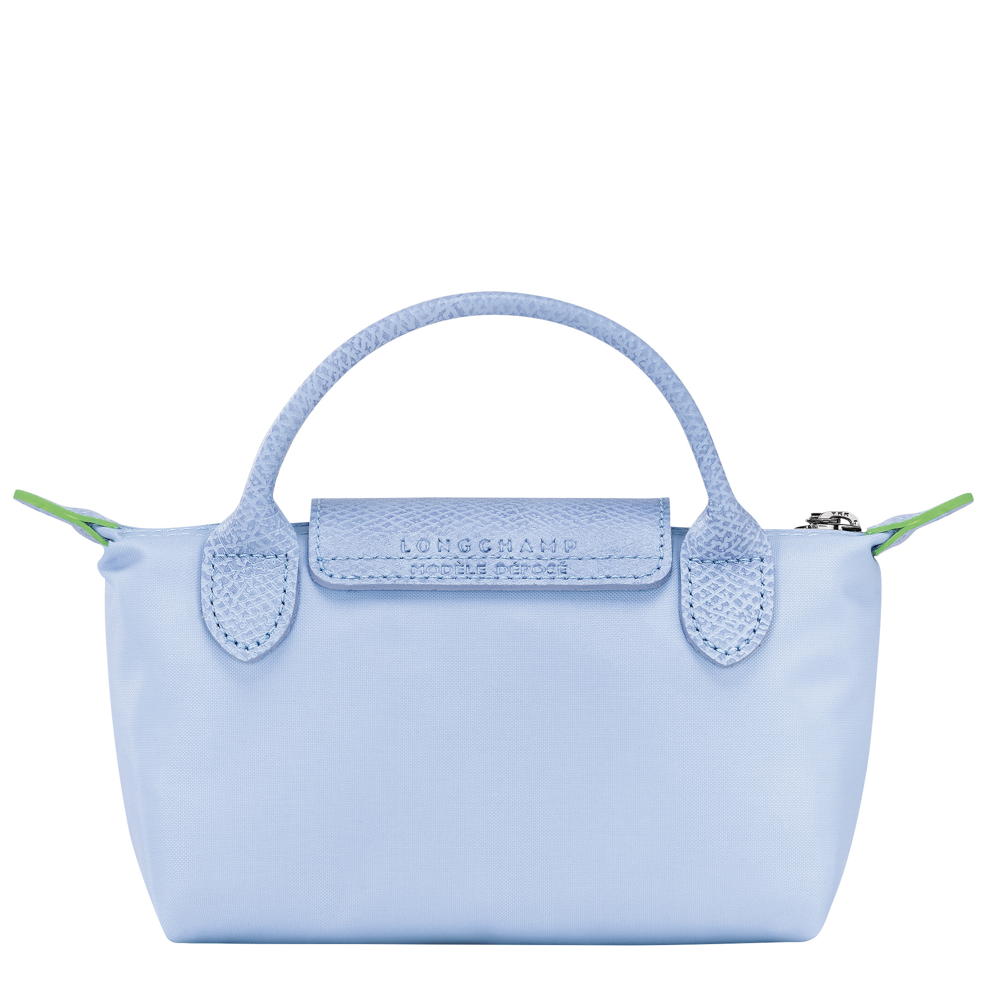 Le Pliage Green Pouch with handle Sky Blue - Recycled canvas - 4