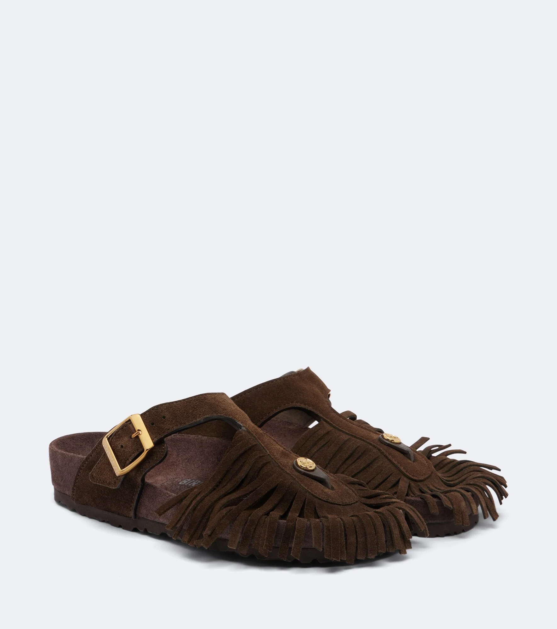 x Birkenstock Gizeh fringed suede sandals - 1