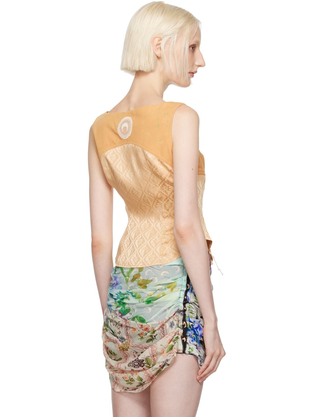 Tan Floral Corset - 3