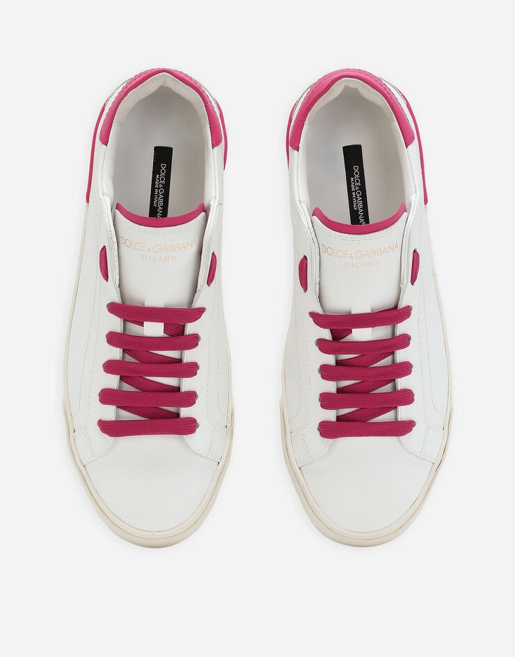 Portofino vintage calfskin sneakers - 4