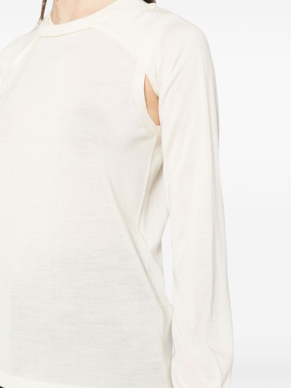 cut-out detailing jersey - 5
