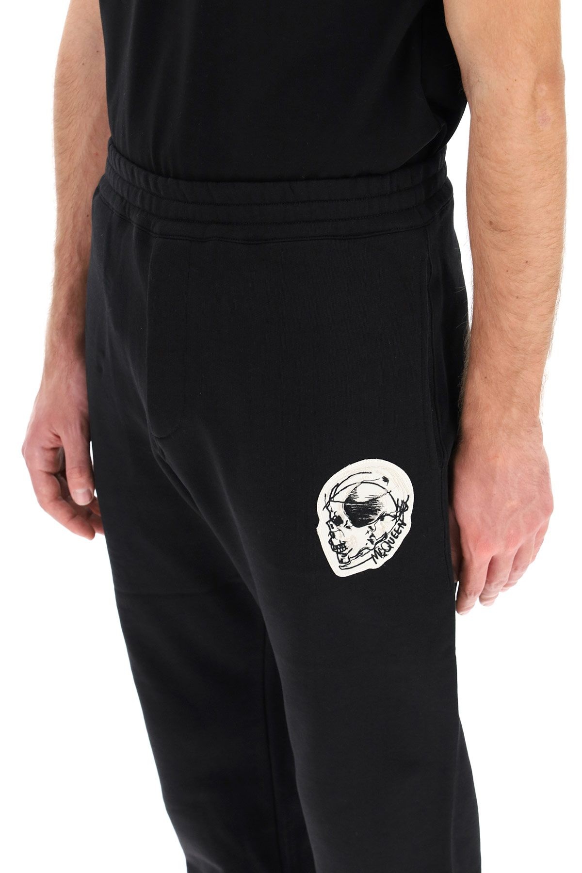 JOGGING TROUSERS SKULL PATCH - 5