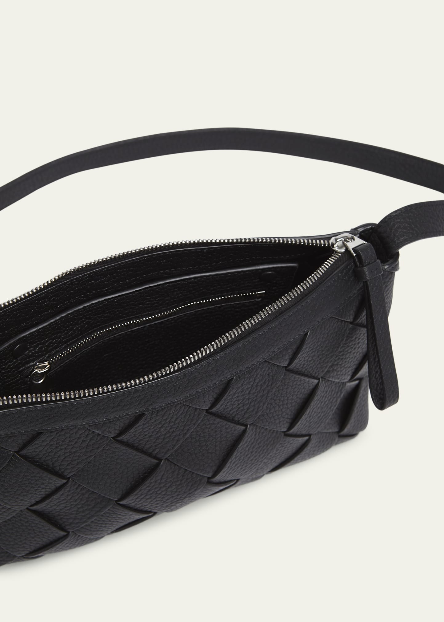 Men's Diago Zip Intreccio Taurillon Messenger Bag - 4