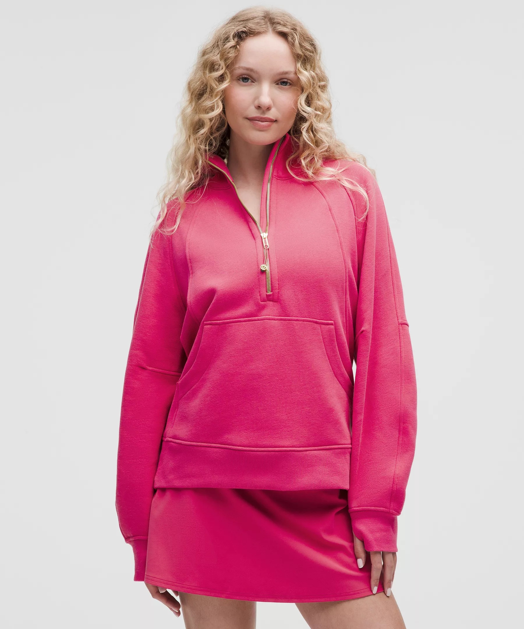 Scuba Oversized Half-Zip Hoodie *Long - 1