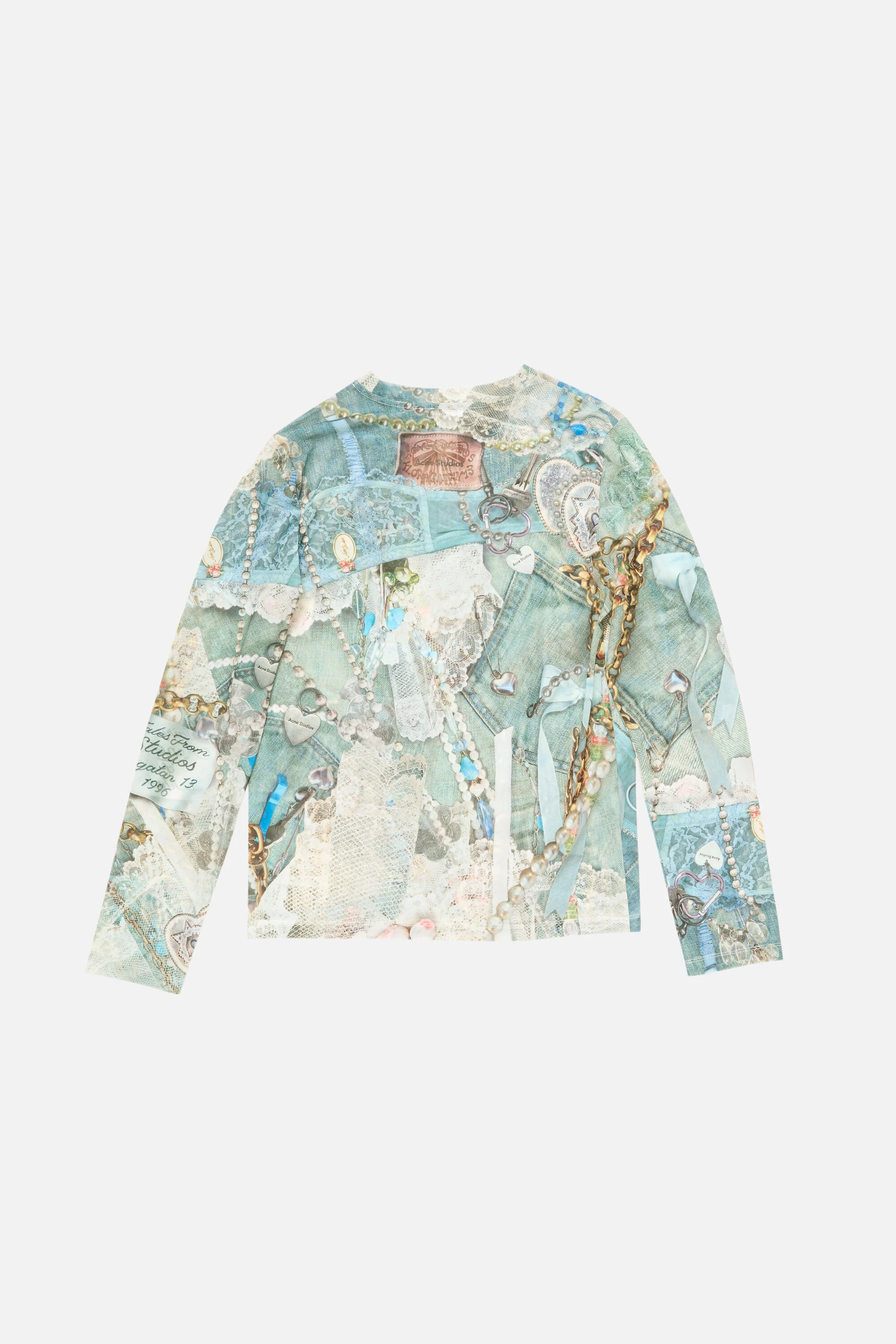 Long sleeve print t-shirt - Blue/multi - 7