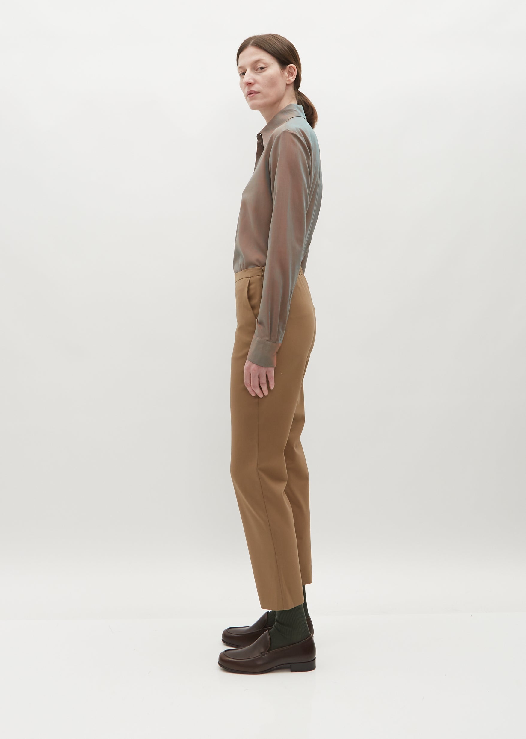 Slim Wool Pull On Pant - 2