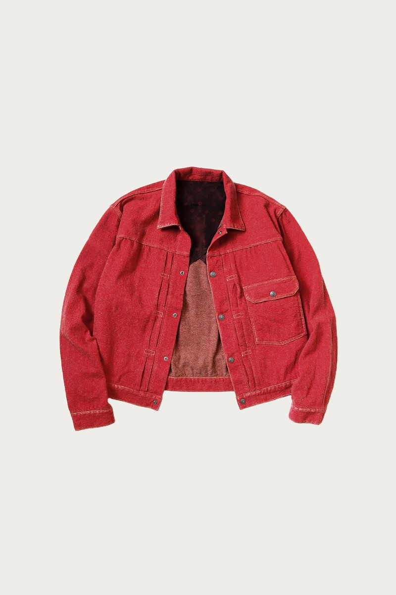 Twill Aging-Wool 1st JKT - Faded Red - 1