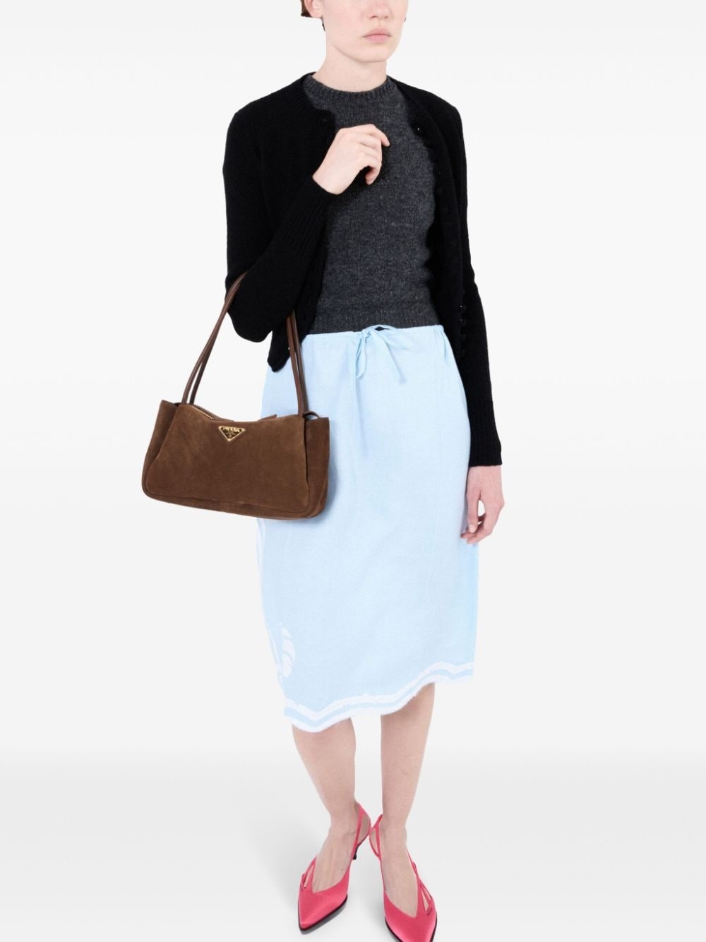 short-sleeve cashmere top - 3