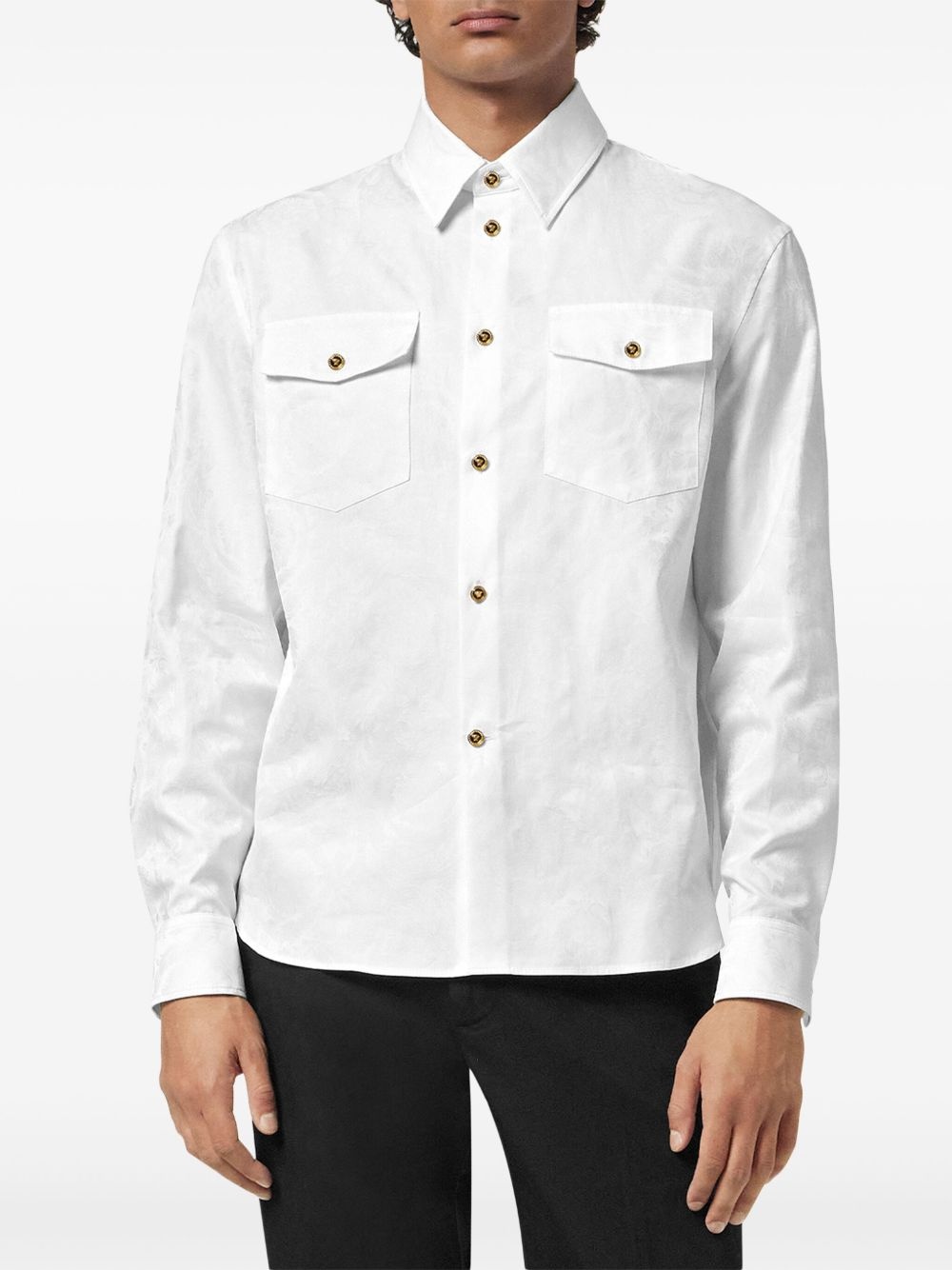 Barocco-jacquard shirt - 3
