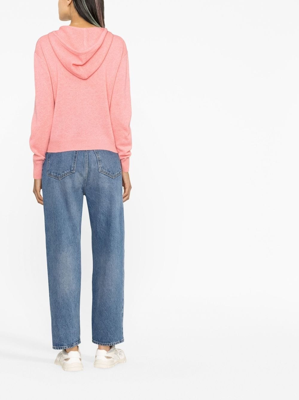 logo-embroidered cashmere hoodie - 4