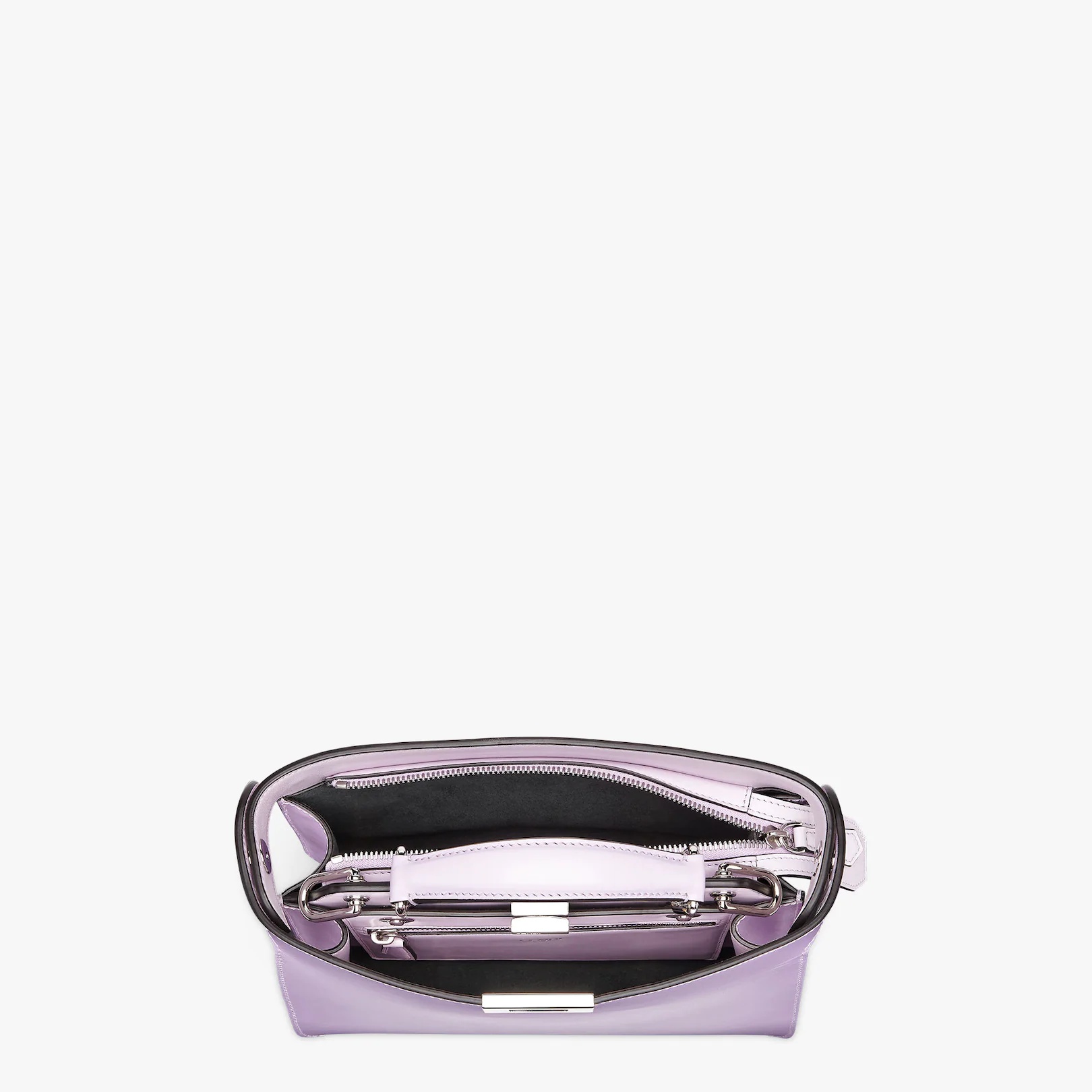 Lilac leather bag - 5