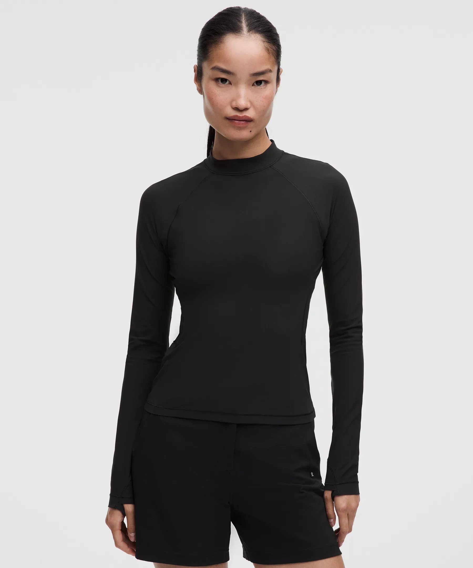 UV-Protective Mockneck Long-Sleeve Shirt - 1