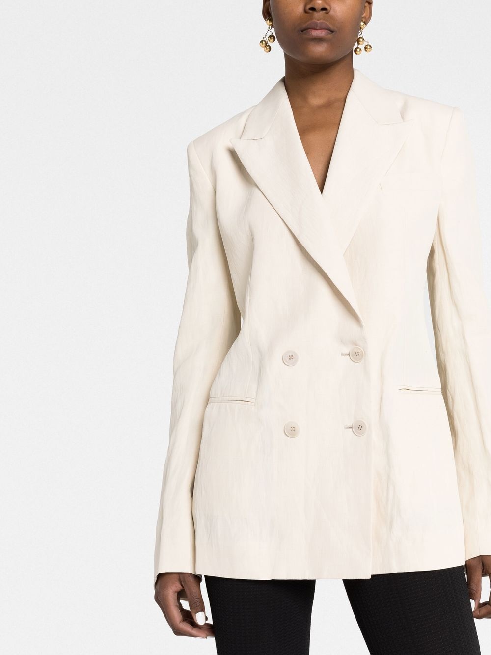 double-breasted blazer jacket - 5