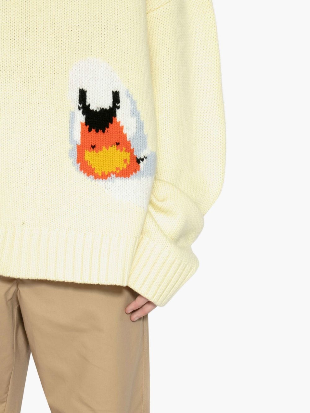 OVERSIZED SWAN CREWNECK JUMPER - 6