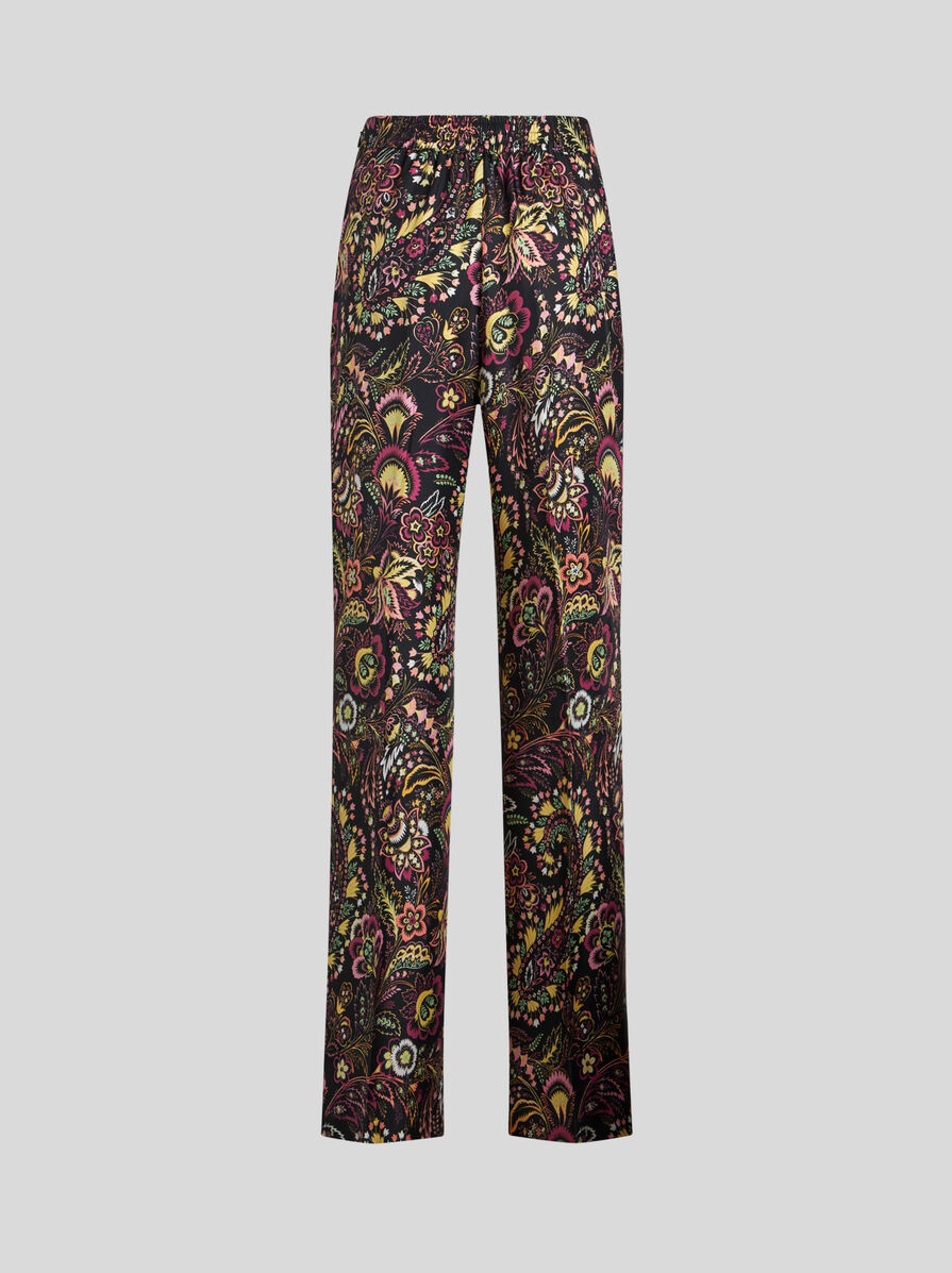 PRINTED TWILL TROUSERS - 6