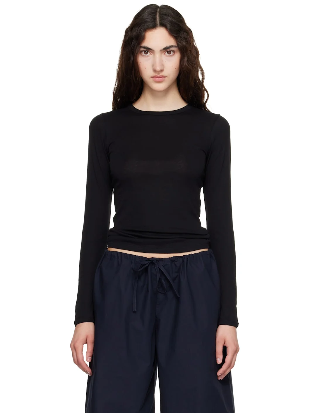 Black Olivia Longsleeve T-shirt - 1
