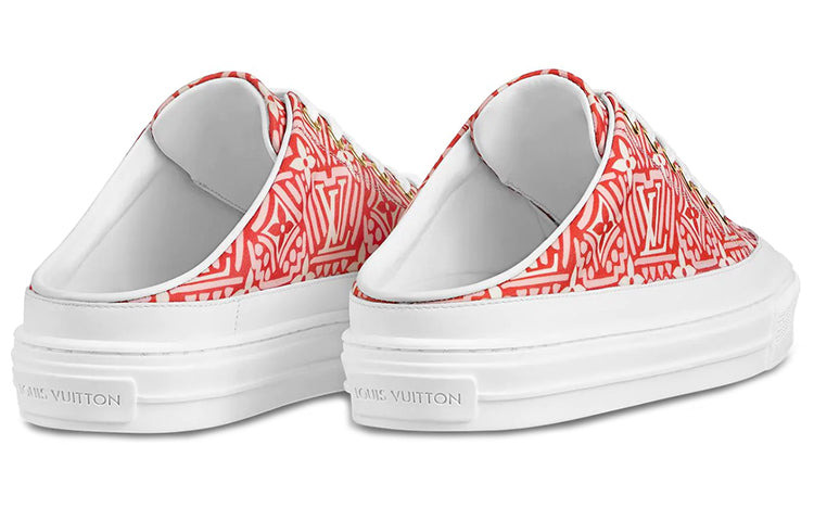 (WMNS) LOUIS VUITTON Crafty Stellar Mules 'Red White' 1A85NN - 4